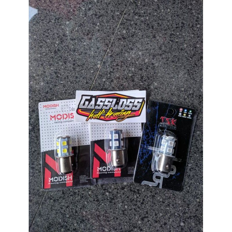 Lampu LED Rem Jagung Belakang kedip 13 mata variasi motor lampu jagung lampu rem