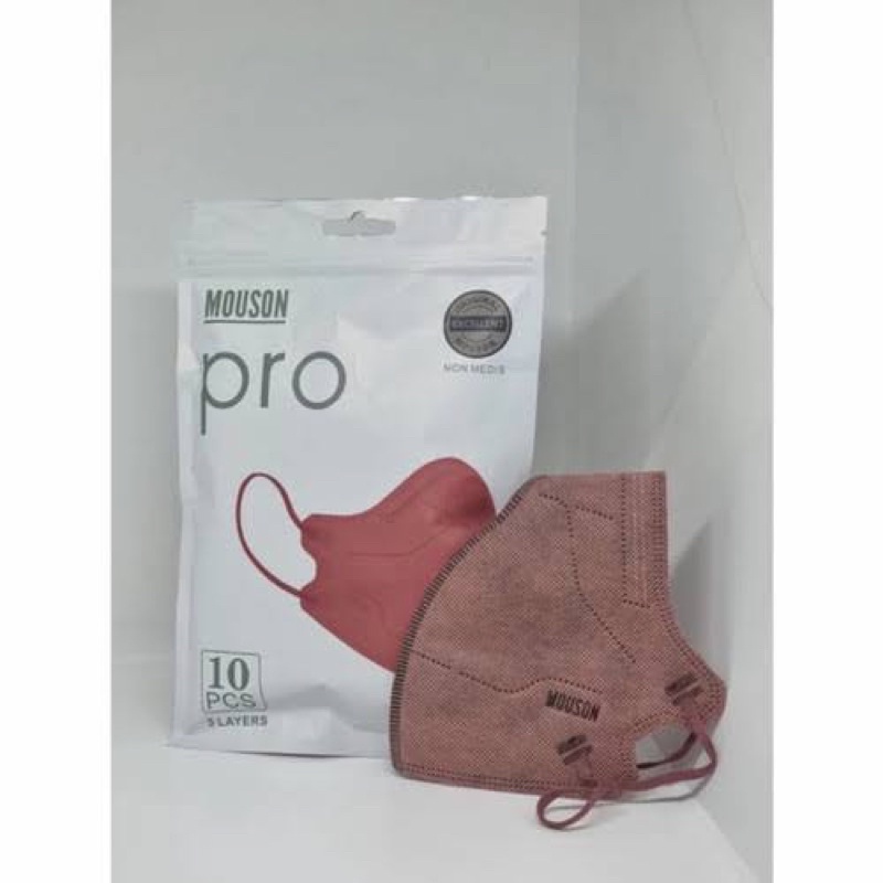 mouson kn95 pro ladypink 1pack isi 10pcs original