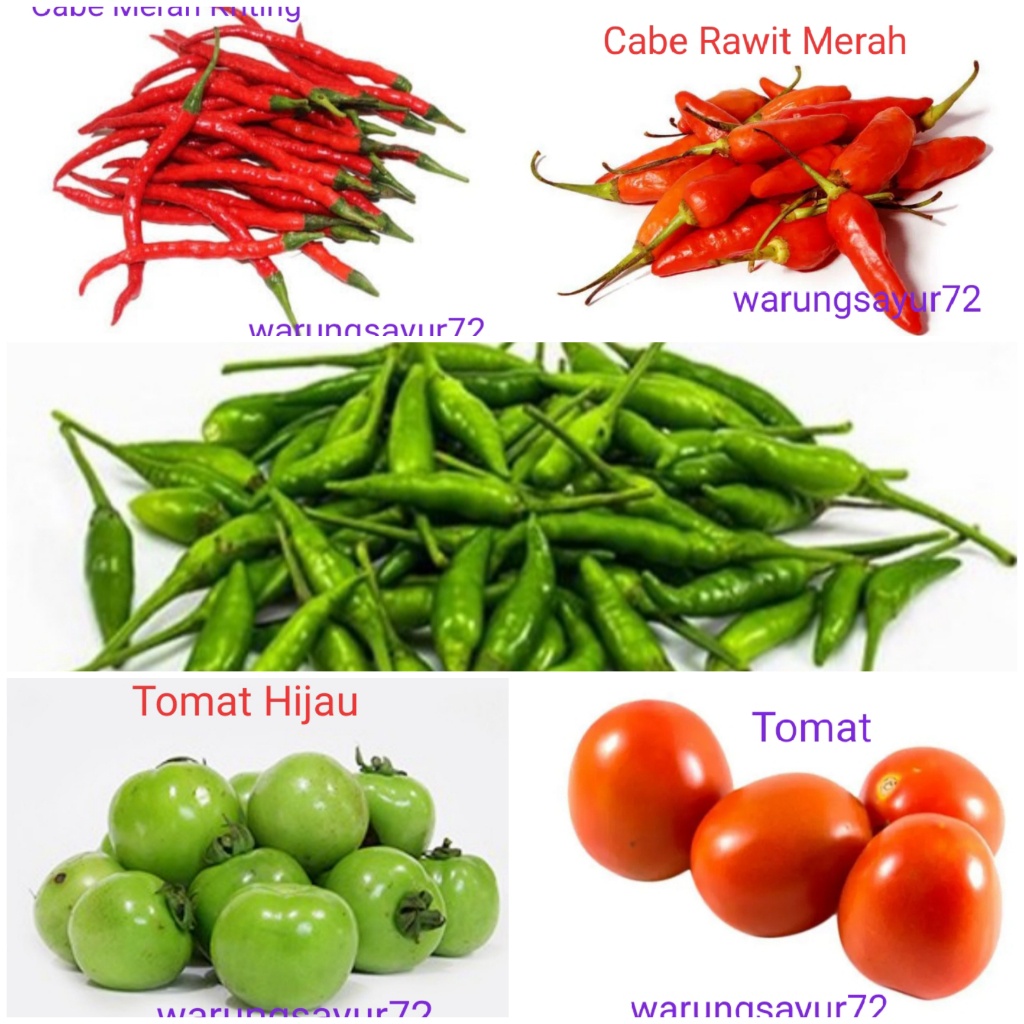 

Cabe Rawit Merah/Cabe Merah kriting/Cabe Rawit Hijau 100 gram/250 Gram