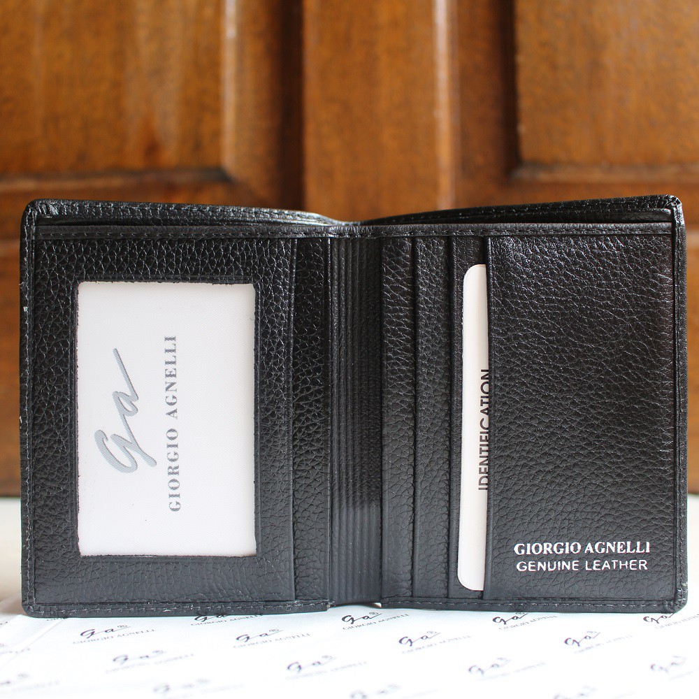 TOKOKOE - Dompet Kulit Pria Original Branded Import Giorgio Agnelli Milling 012 Black