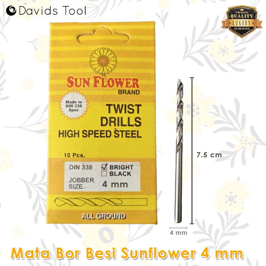 Mata Bor Besi Baja Ringan Sunflower Size Kecil