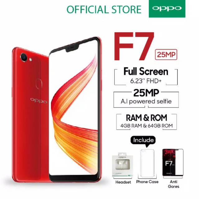 Oppo f7 red 4/64GB