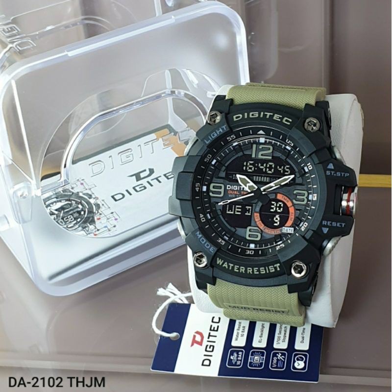 JAM TANGAN PRIA Olahraga sport renang anti air Grosir digitec DA 2102 original