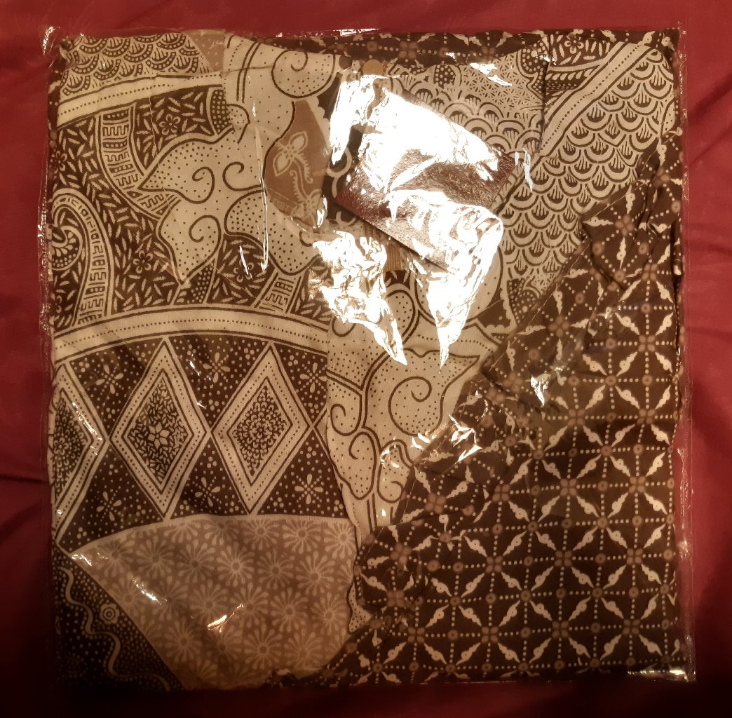 Tey-17 Batik Wanita Asj Sa Hrb026 Kenongo Kemeja Tosca Pendek