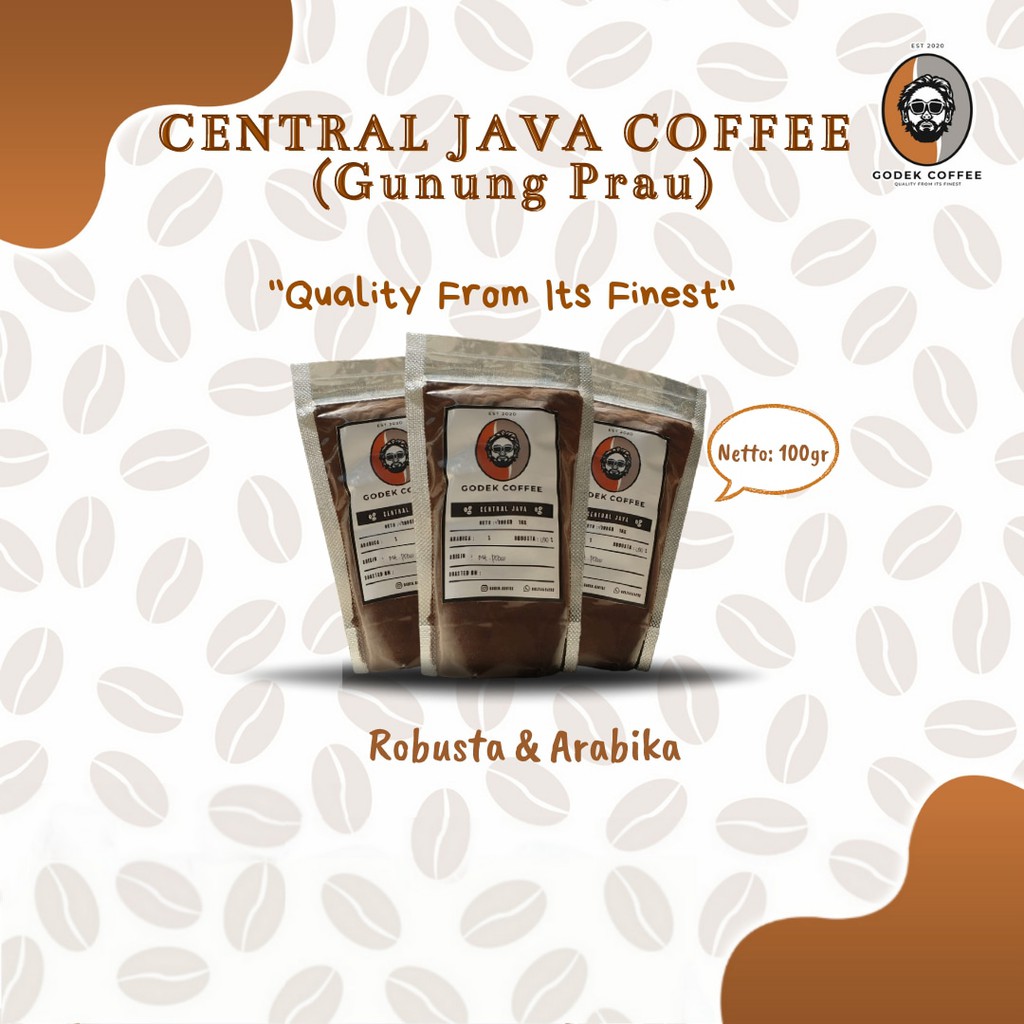 

KOPI BUBUK 100 gr | KOPI ROBUSTA | KOPI ARABIKA | GODEK COFFEE 100% MURNI | KOPI GUNUNG PRAU