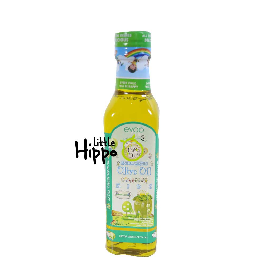 EVOO (extra virgin olive oil)  Casa di olivia for Kids Minyak Zaitun Bayi Anak 250ml MPASI Bayi / Lemak Mpasi / Lemak Bayi / Minyak Mpasi / Extra Virgin Olive Oil Minyak MPASI Minyak Zaitun Murni