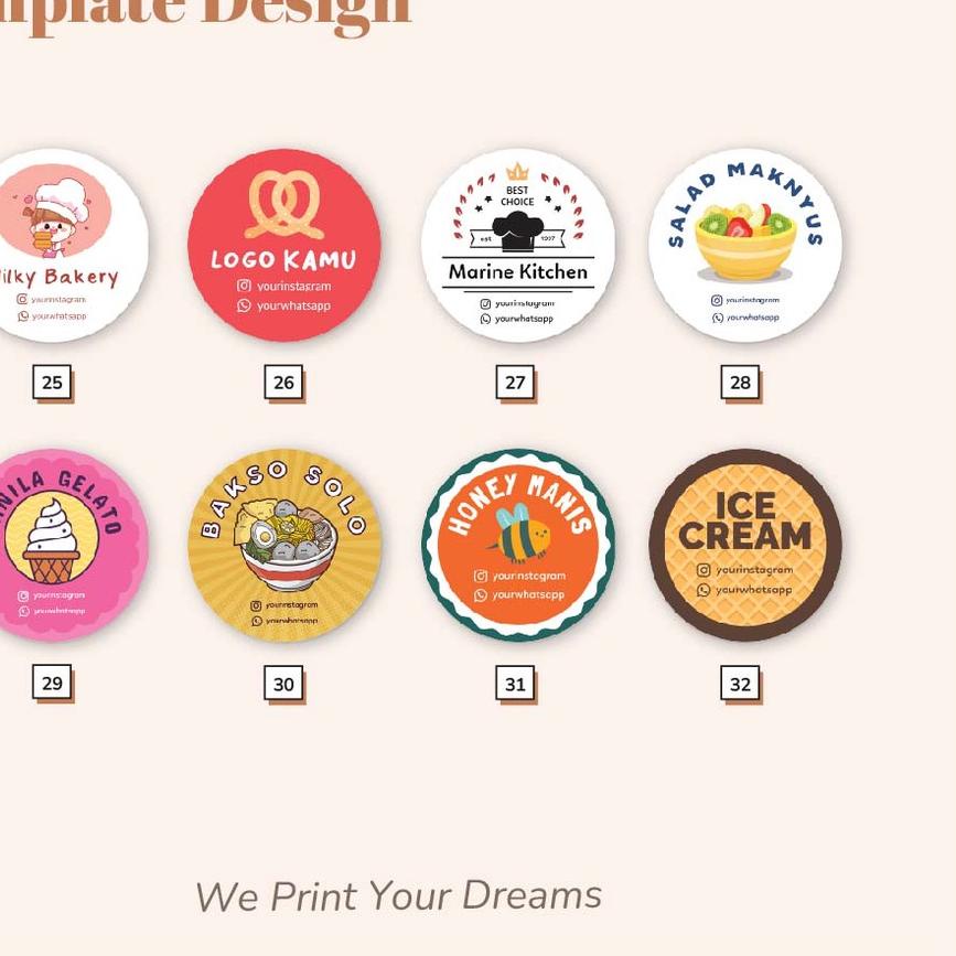 

【PENAWARAN BESAR!】 Cetak Stiker Custom - Label Makanan - Label Nama Bahan Chromo A3+ Import Terbaik/TERLARIS/〖5.5 Fasion sale〗/5.5 Brands Festival/〖Bisa COD〗