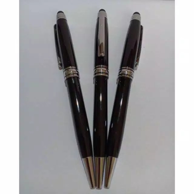 

Pen metal / Pen besi / Pulpen stainless / Ballpoint / Bp monblank stylus dapat di custom