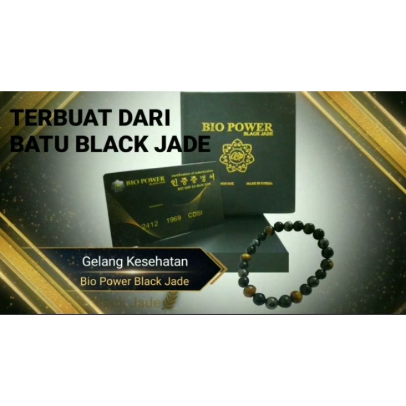 Bio Power Black Jade (Kalung Kesehatan) original