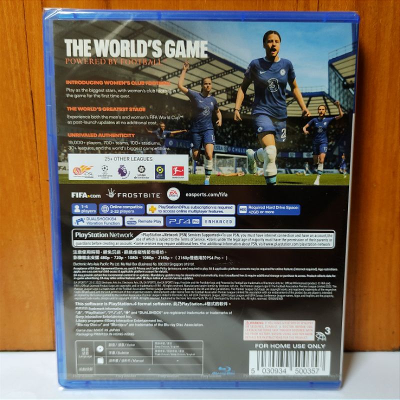 FIFA 23 PS4 PS5 Kaset Fifa 23 PS 4 5 Playstation EA Sports Terbaru Sepak Bola Original CD BD Game Games Ori Asli Football Pes 2023 2022 2021 update fifa23 fifa2023 22 reg 3 original asli baru update Region 3 Asia pipa fifa24 23 21 20 piala dunia world cup