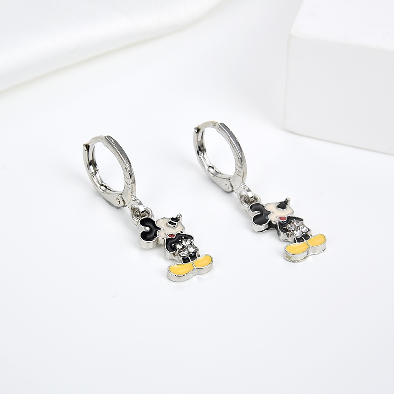 anting titanium anak emas asli muda wanita korea anti karat karat panjang selamanya korea dewasa bunga style korean style tusuk 109e