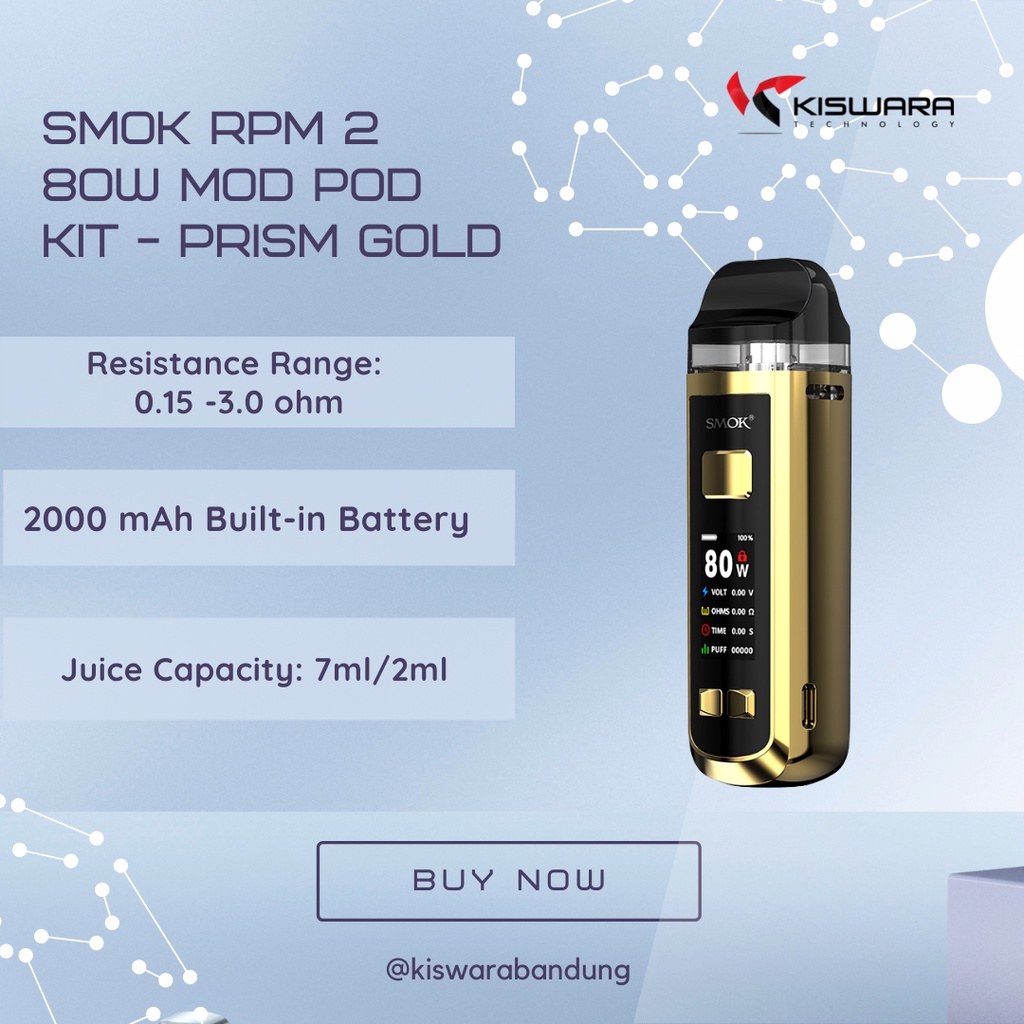 SMOK RPM 2 80W Mod Pod Kit - PRISM GOLD [Authentic]