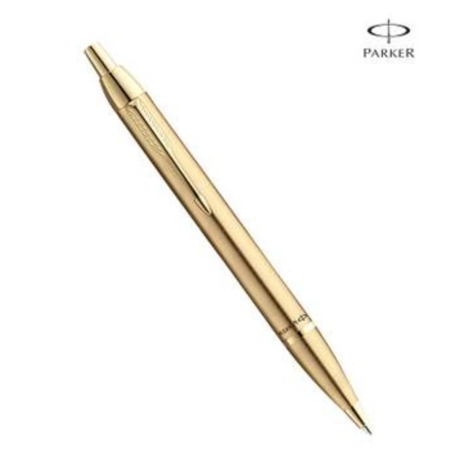 

PS-Parker IM Brushed Metal Gold Trim GT Ballpoint Pen