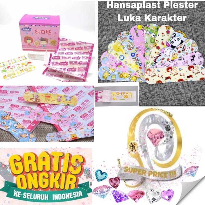 SUPER PRICE Hansaplast anak karakter plester luka anak motif kartun