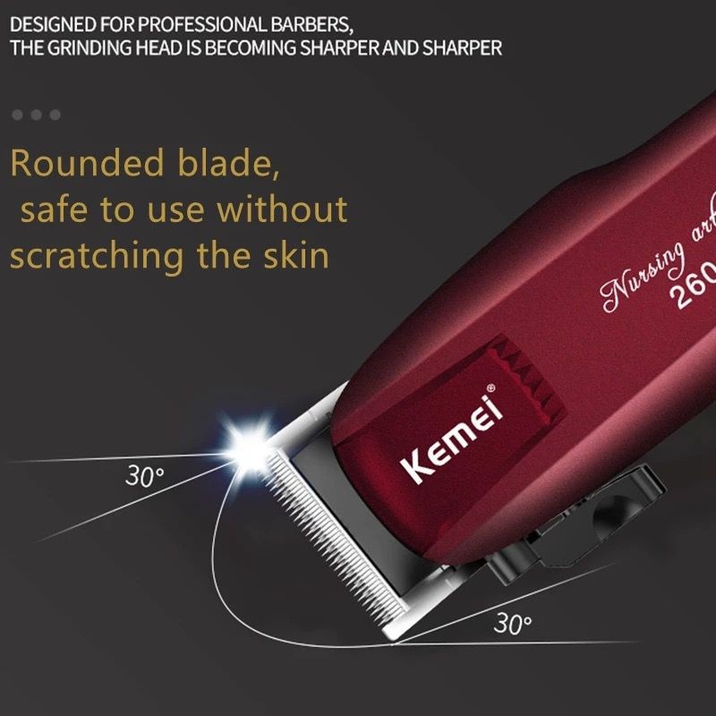 COD MESIN CUKUR RAMBUT PROFESSIONAL RECHARGEABLE ELECTRIC HAIR CLIPPER CORDLESS KEMEI KM-2600 / CUKURAN RAMBUT KEMEI KM-2600 / ALAT CUKUR RAMBUT KEMEI KM-2600