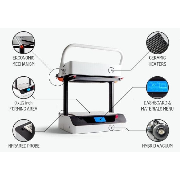 Original Vaquform DT2 PETG Forming Sheets 1 mm Thickness