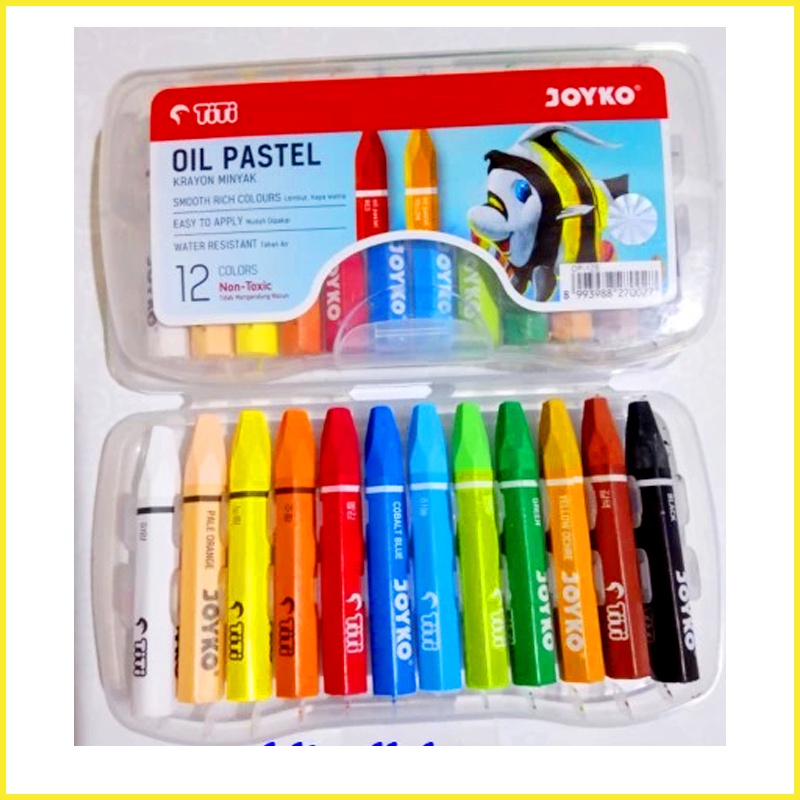 Crayon JOYKO 12 Warna Pendek Oil Patel