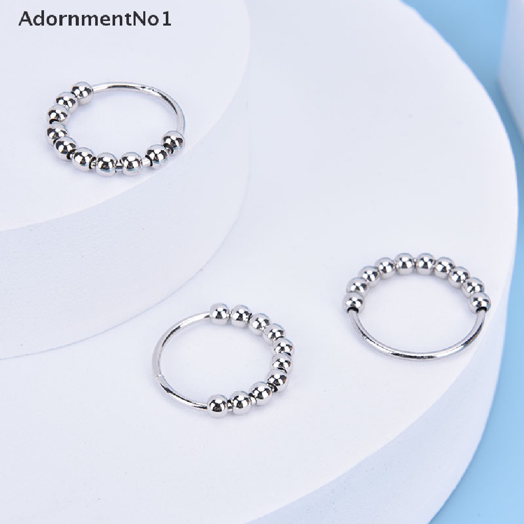 (AdornmentNo1) Cincin Sterling Silver Bisa Diputar Anti Stress Untuk Wanita Relied