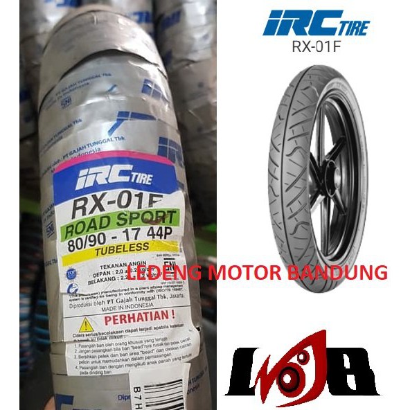 IRC 80 90-17 RX 01 Front Road Winner Ban Tubeless Motor Bebek