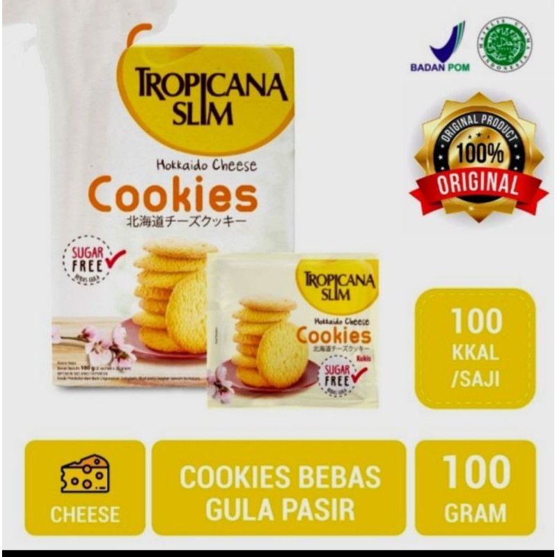 

Tropicana slim - Hokkaido Cheese Cookies 100g ( 5 sachet x 20g )