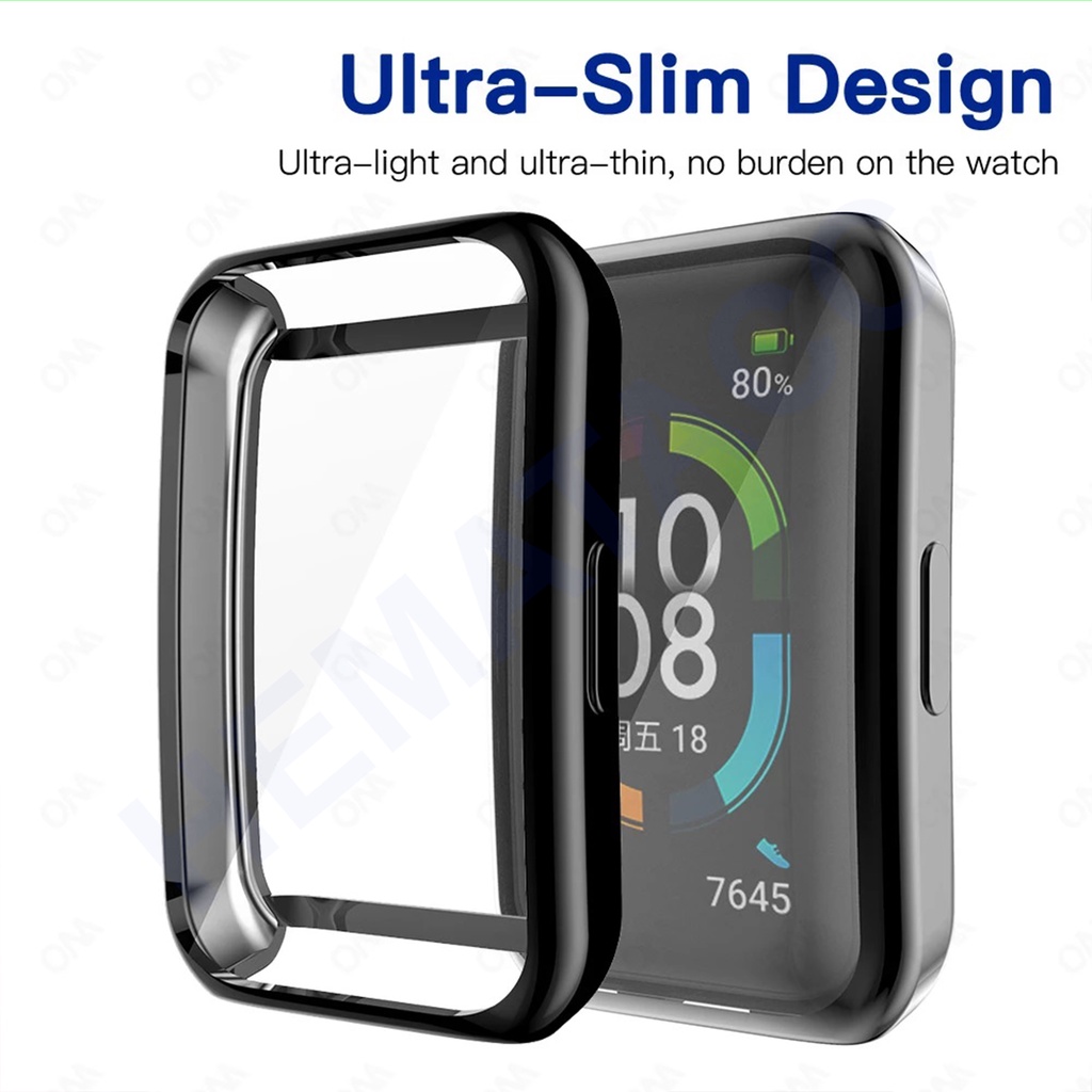 Bumper Screen Soft Case Huawei Band 7 / 6 &amp; Honor Band 6 Anti Crack Hematacc