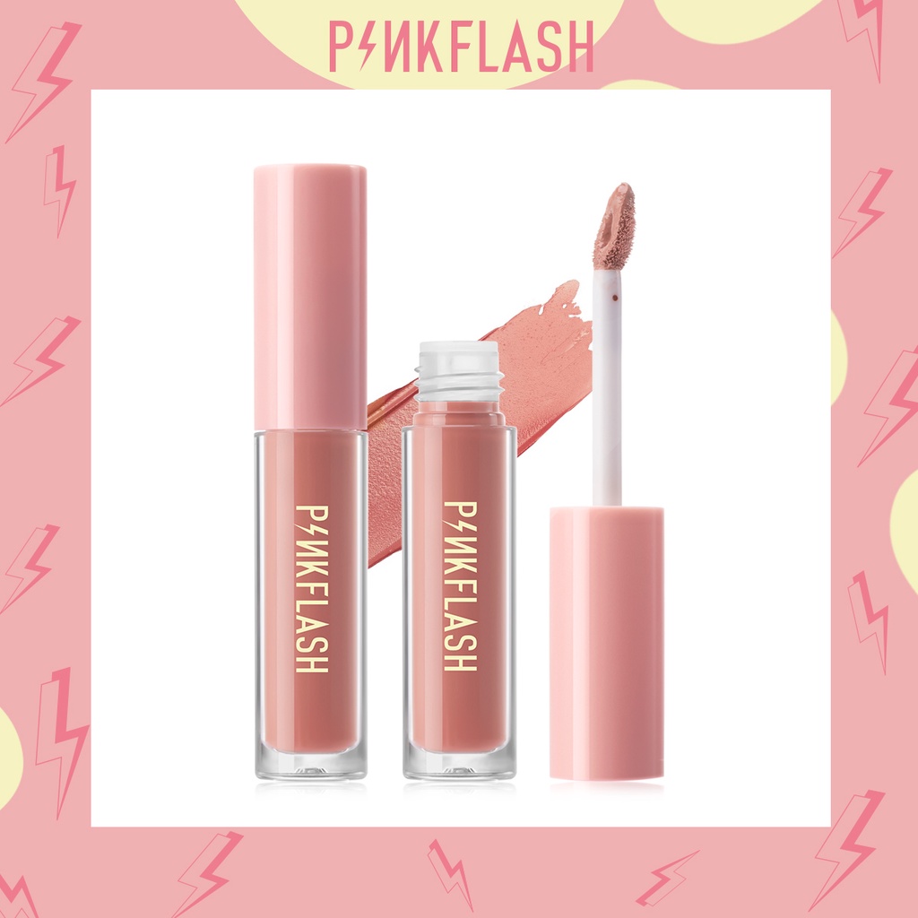 BFM001 PINKFLASH Matte Lipstik Lembut Tahan Lama Pelembab Pigmentasi Tinggi 24 Colors