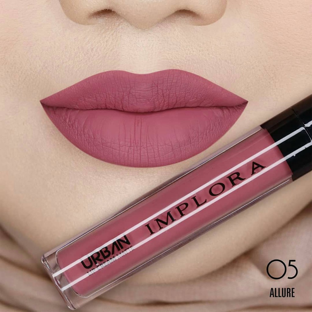 FREE BUBBLE WARP IMPLORA Urban Lip Cream Matte Original BPOM - Lipcream Surabaya-05 Allure