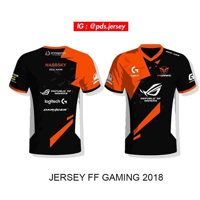 Jersey Baju Kaos Gaming Game Custom Desain Sendiri Free Fire Pubg Mobile Legend Dota Cod Aov Rog73 Shopee Indonesia