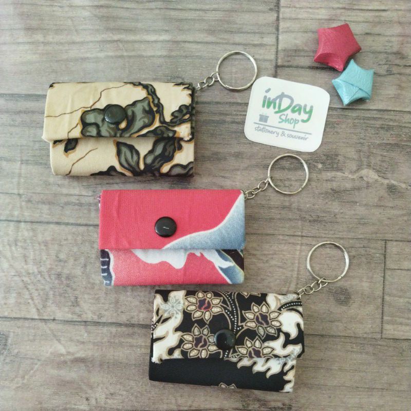 Gantungan Kunci Dompet Batik Mini | INDAY SHOP