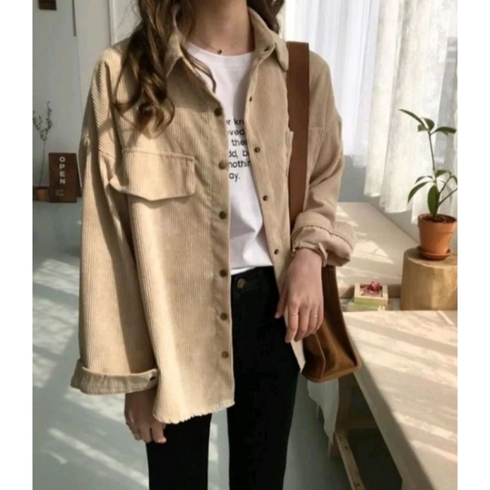 Pinkbloomss Corduroy shirt / kemeja corduroy