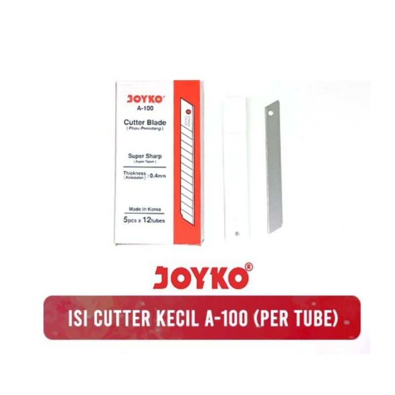 

JOYKO Cutter Blade Refill Isi Pisau Pemotong Joyko A-100 1 Tube 5 Pcs
