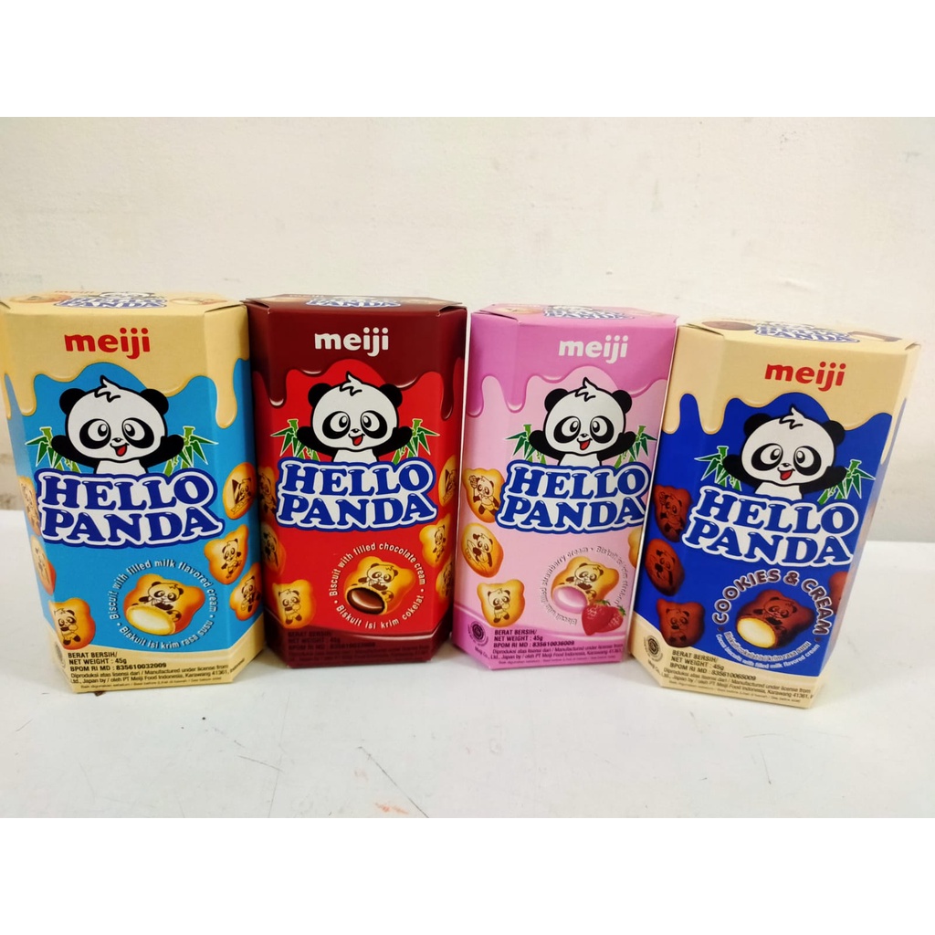 

TERMURAH ! HELLO PANDA 40 GR ALL VARIAN/ COKLAT/KEJU/ STROBERRY/COOKIES AND CREAM/ MILK VANILA