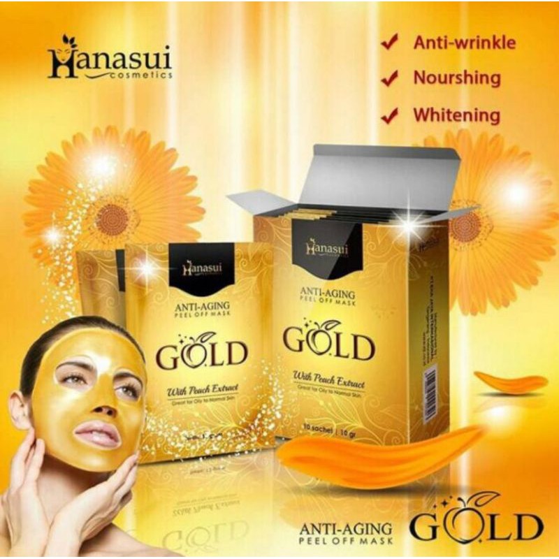 Hanasui Naturgo Gold Peel Off - Anti Aging