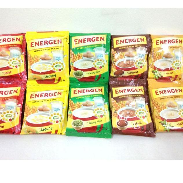 

Diskon Spesial--ENERGEN KURMA / COKLAT / VANILA / JAHE / KACANG HIJAU renceng 10pcs