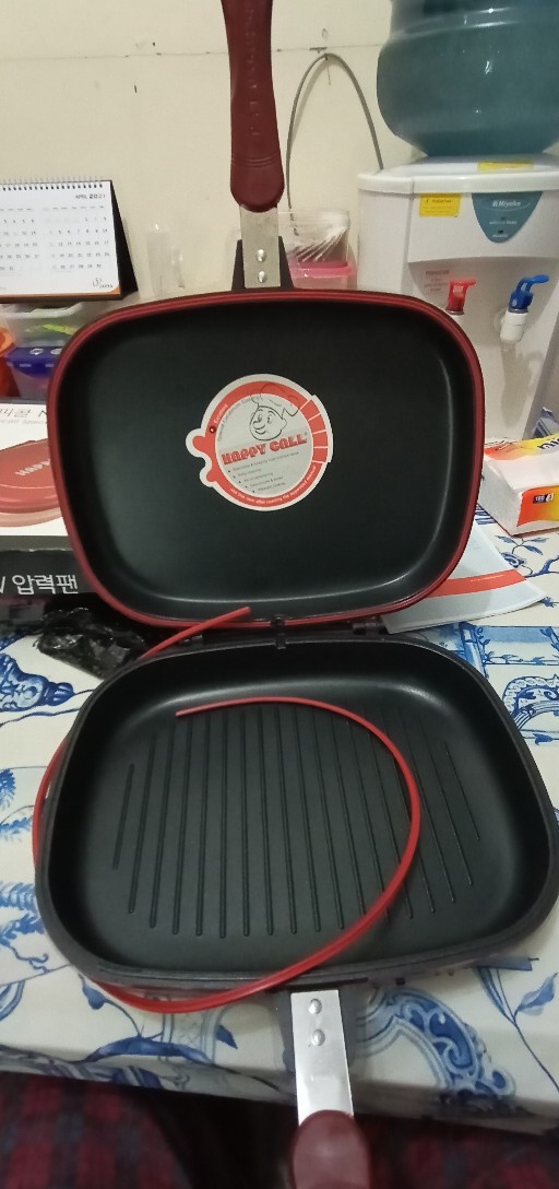 ( Gratis Ongkir )  Hc Happy Call 32 Cm Double Pan - Panci Teflon Korea