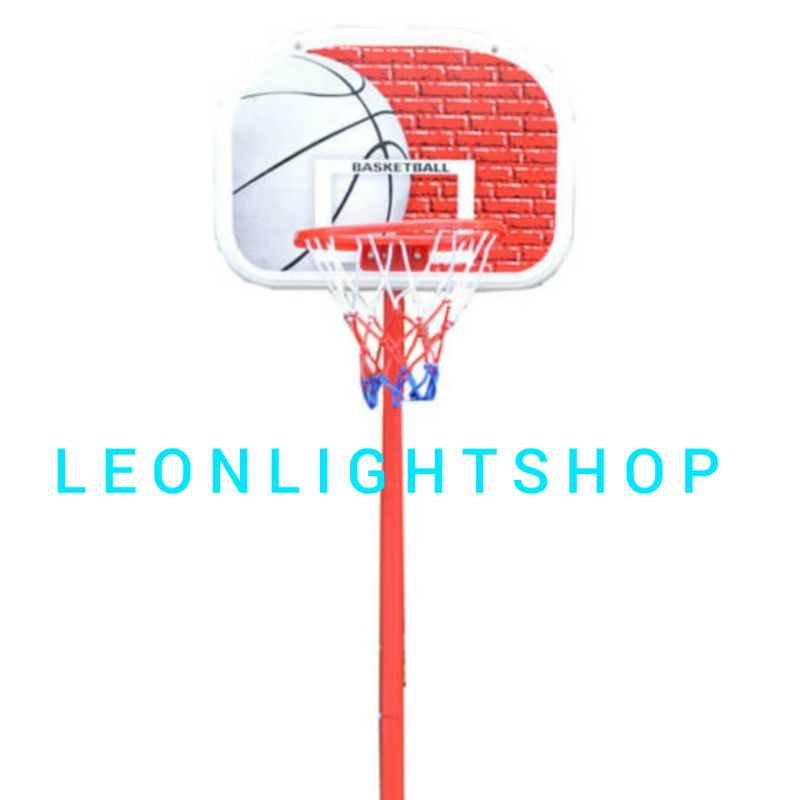 BERWYN STAND BOLA BASKET PORTABLE MERAH/ACE BASKETBALL STAND KIDS/ACE RING BASKET STANDING ANAK-ANAK