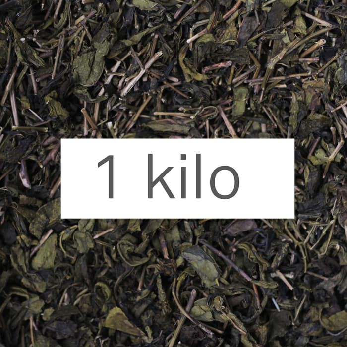 

1 kilo daun teh hijau murni organik green tea kiloan berkualitas pabri - tth326