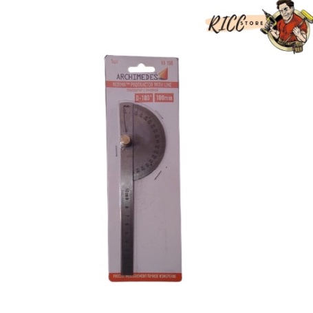 

Busur derajat penggaris combi stainless protactor alat ukur sudut / Stainless Degree protractor / busur derajat / pengukur sudut / penggaris busur Alat Ukur Sudut