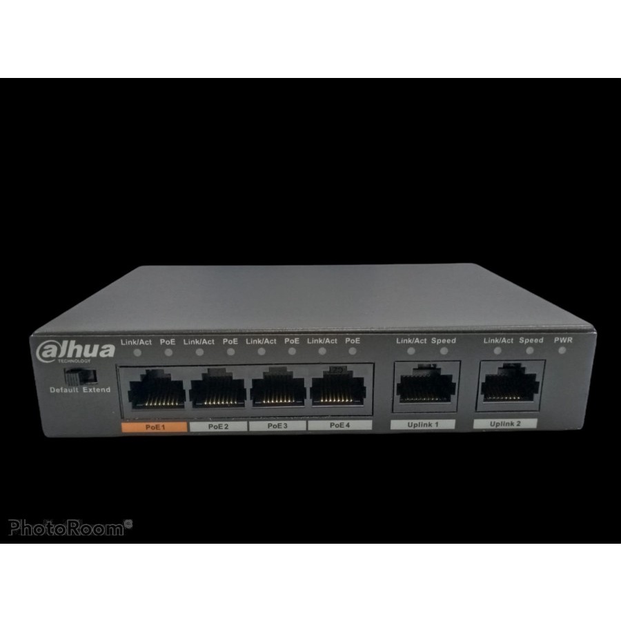 DAHUA SWITCH POE 4 PORT + 2 PORT UPLINK DH-PFS3006-4ET-36 ORIGINAL