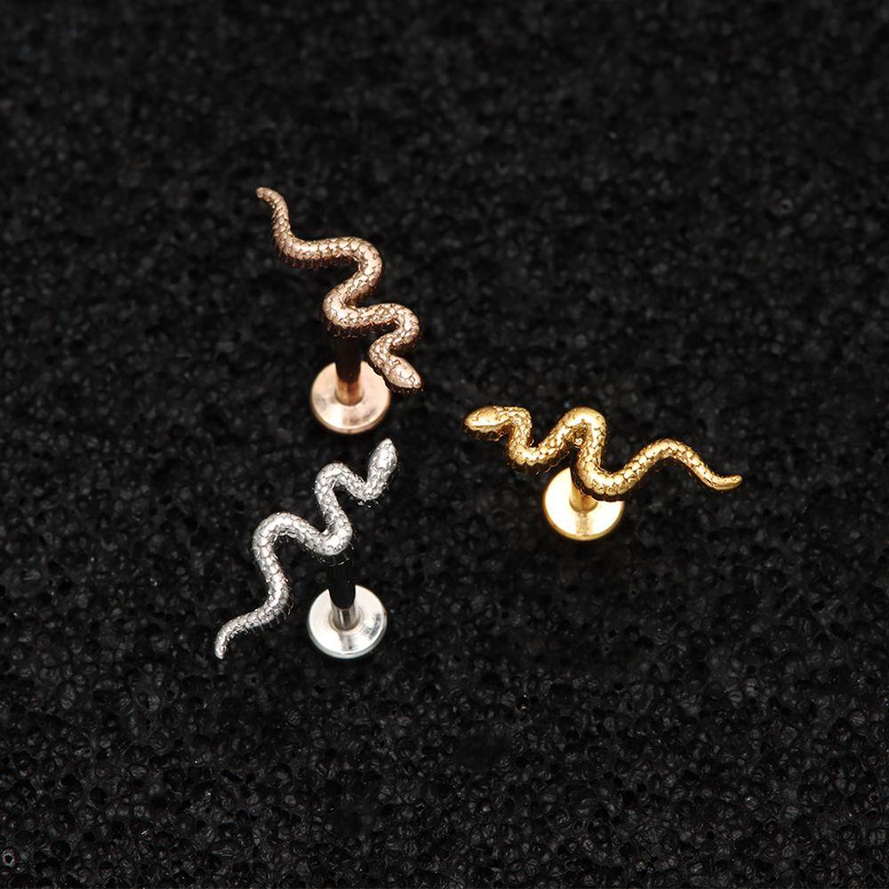 Preva 1 Pcs Ear Stud Flat End Implan Baja Kelas Anting Tindik Perhiasan Tindik