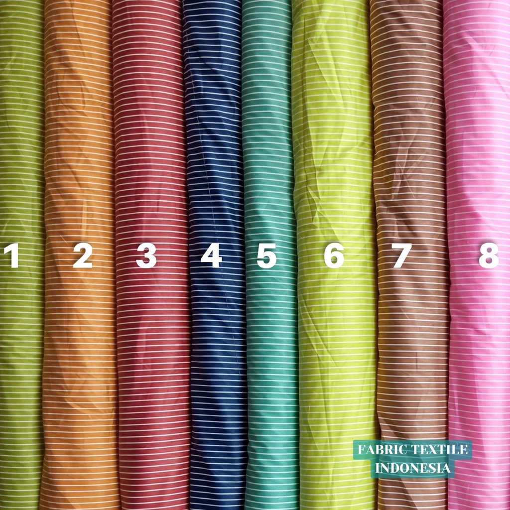 KAIN KATUN JEPANG MOTIF TOKAI SENKO / JAPAN DESIGN / KAIN MOTIF KOTAK SALUR WARNA II / KAIN KATUN JE