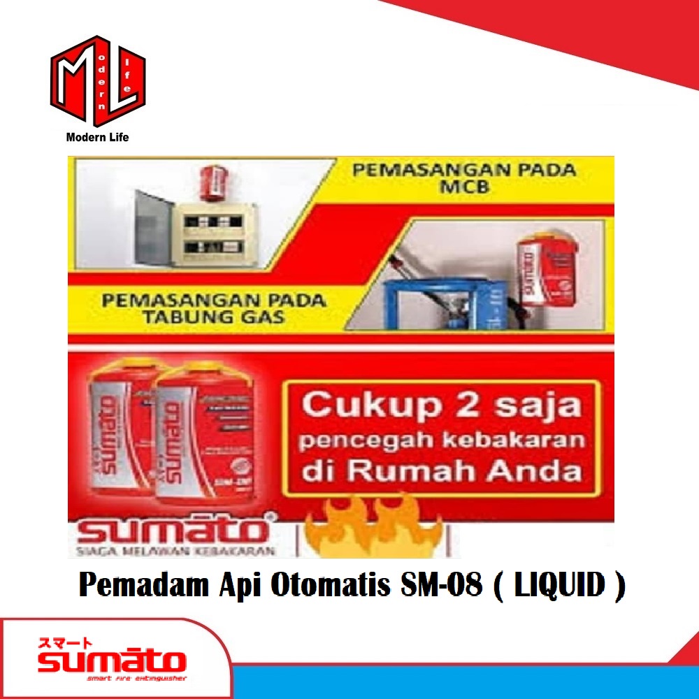 SUMATO SM-08 ORIGINAL ALAT PEMADAM API OTOMATIS APAR LIQUID API SM08