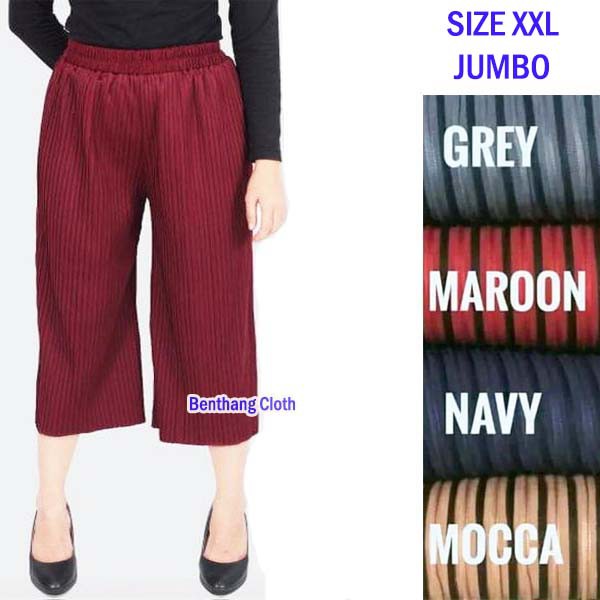 KULOT LIDI BABAT PLISKET 7/8 PLEATS PANTS