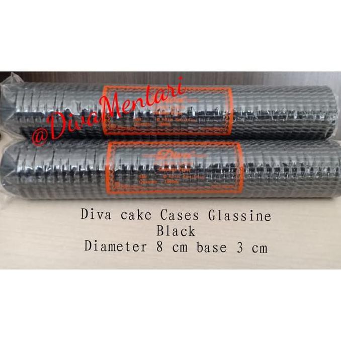 

85696K97K-Sale-Terlaris-A Diva Cake Cases Glassine Black Size 6.0/3.0 Cm