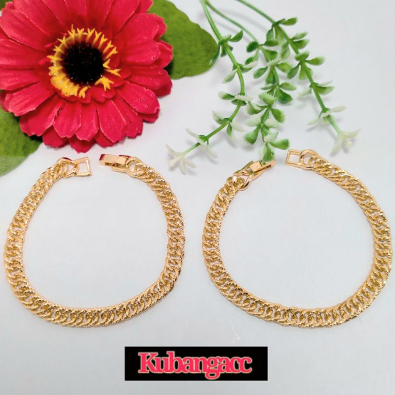 Gelang. Gelang Rantai Xuping lapis emas Gelang wanita murah Gelang Xuping model rantai sisik rapat