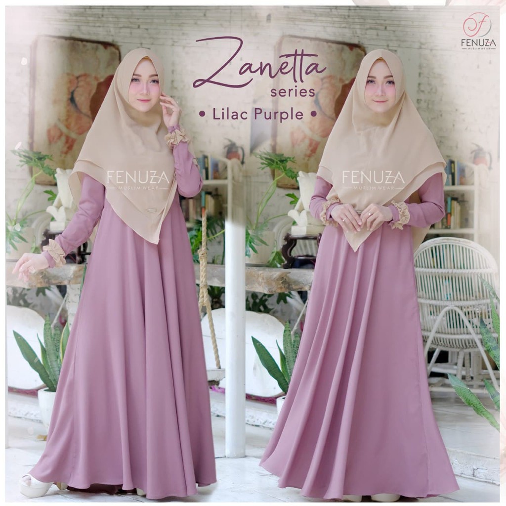 ZANETTA DRESS || Gamis Syari Terbaru By FENUZA