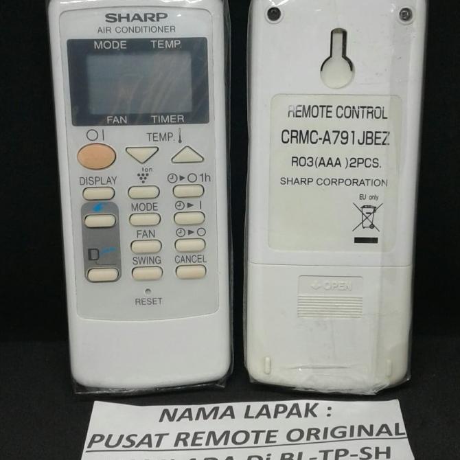 REMOTE REMOT AC SHARP CRMC-A791JBEZ ORIGINAL ASLI