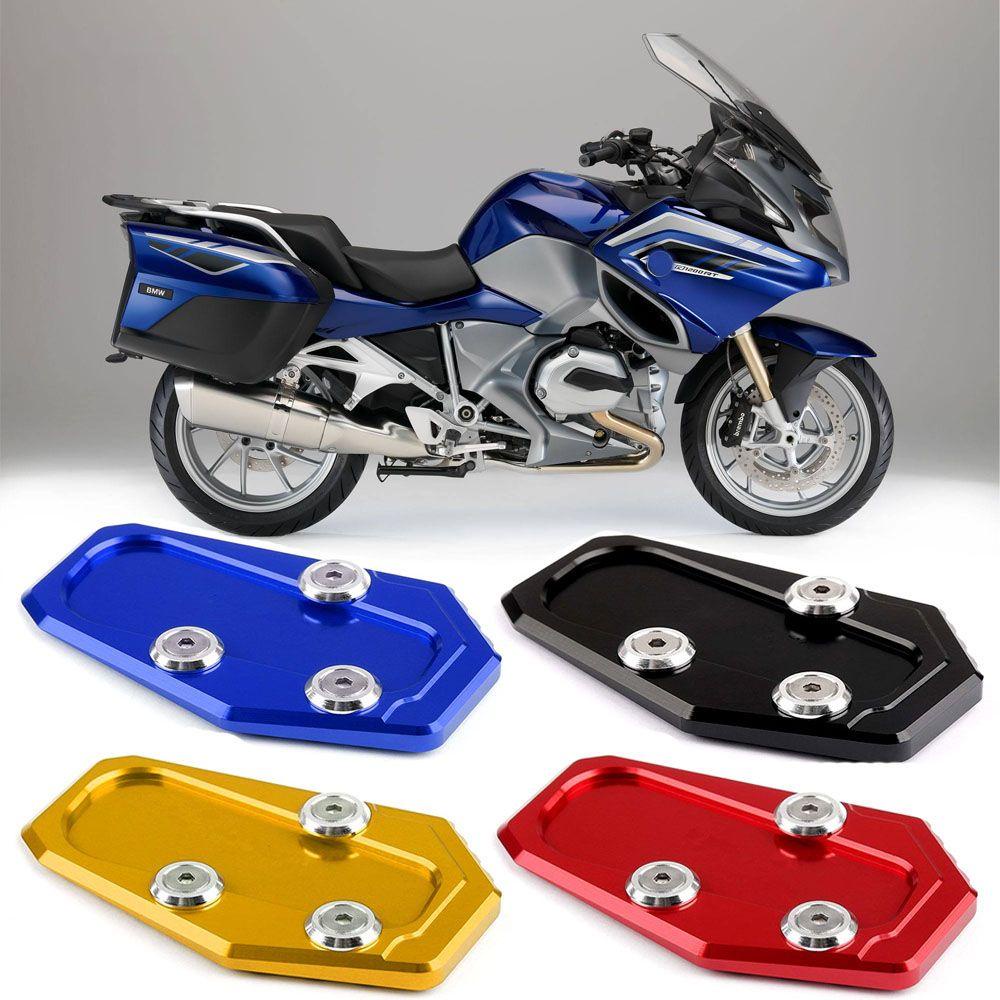 Populer Kaki Ekstensi Pad Pembesar Aksesoris Motor Side Stand Kickstand Side Kick Stand Untuk BMW R1200RT 14-15