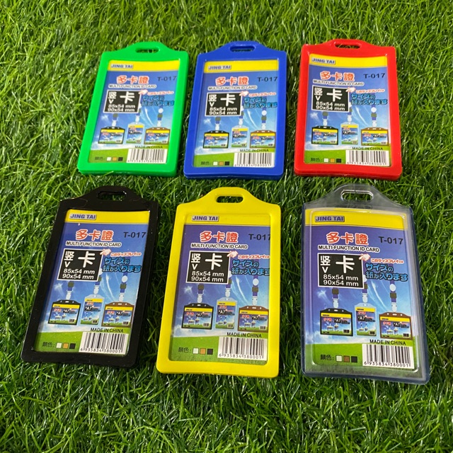 

Case Karet Kesing ID Card Karet 2 Sisi Dua Slot Card Banyak Pilihan Warna Satuan T-017 Case Name Tag