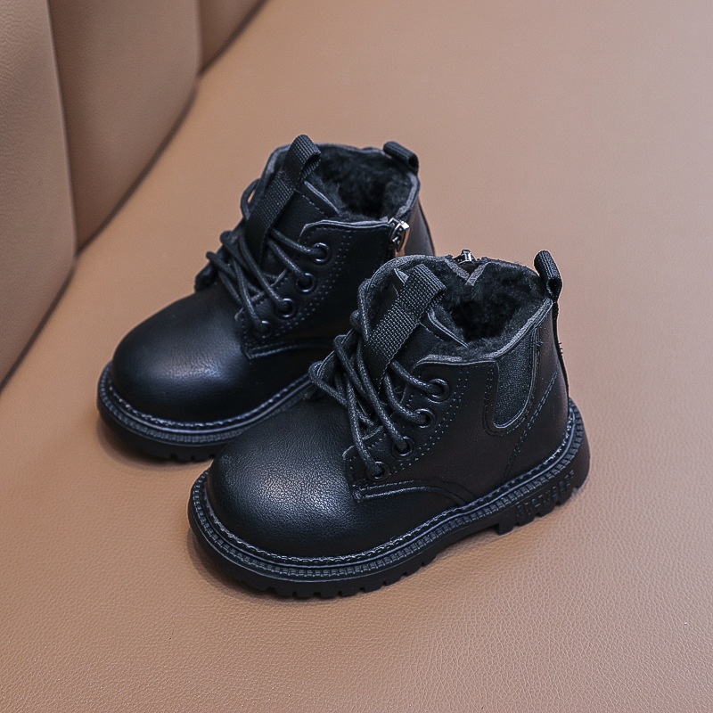 Boots Sepatu Docmart Anak Perempuan Boot Kulit Tali Gaya British Keren